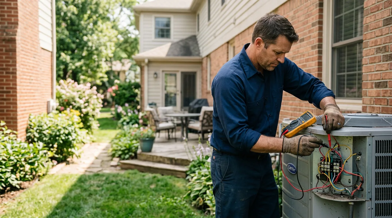 HVAC technician working near Wheatland, CA